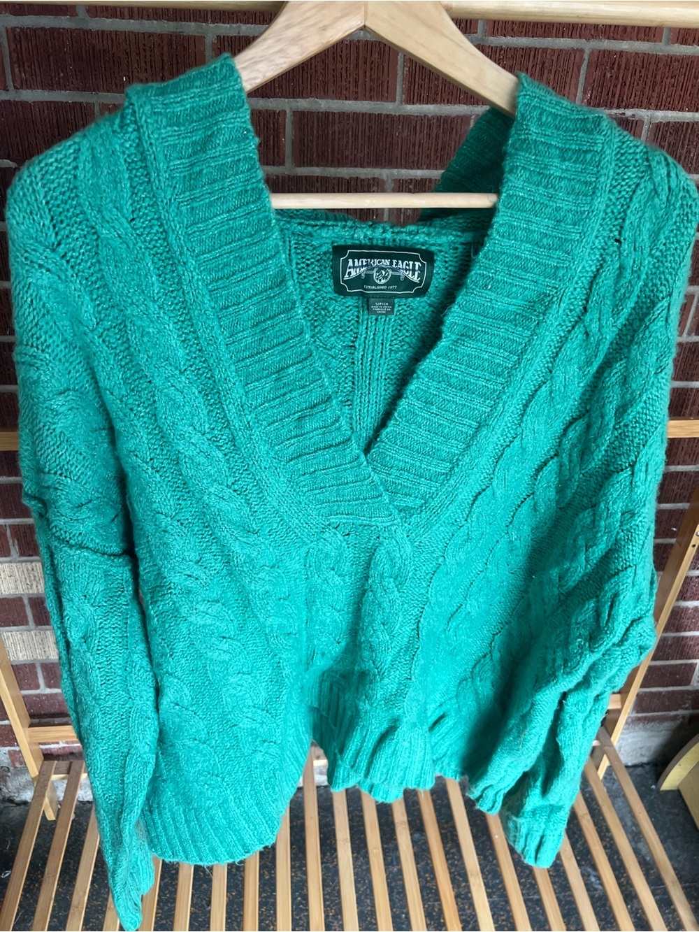 AE cropped hooded sweater